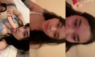 Bokep Indo Laras B4LI Cantik Pamer Sex Toys Sambil Jilat Instagram